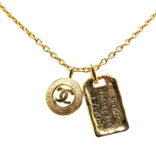 Pre-owned Metal necklaces , female, Sizes: ONE SIZE - Chanel Vintage - Modalova