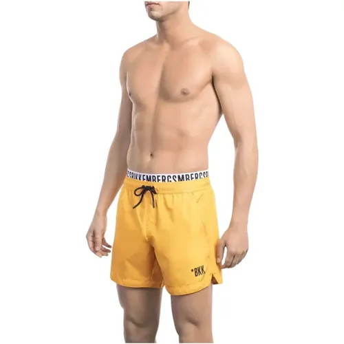 Vibrant Orange Swim Shorts , Herren, Größe: S - Bikkembergs - Modalova