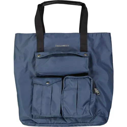 Marineblaue Stofftasche für Frauen - Dsquared2 - Modalova