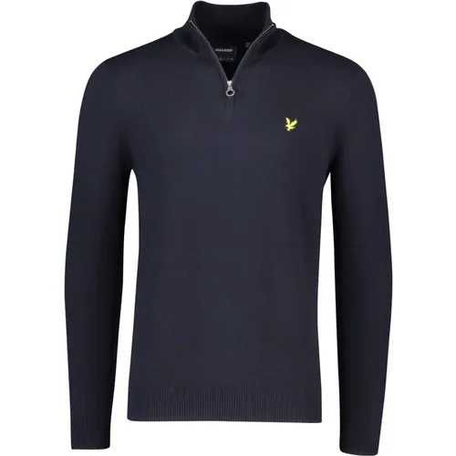 Dark Half Zip Turtleneck , male, Sizes: S, L, XL, M - Lyle & Scott - Modalova