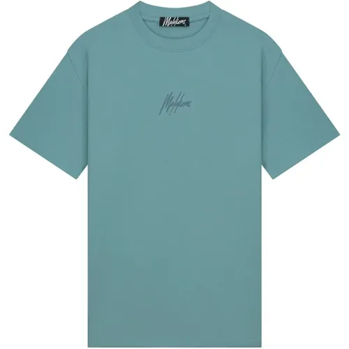 Striped Signature T-Shirts , male, Sizes: M, S, XL, L - Malelions - Modalova