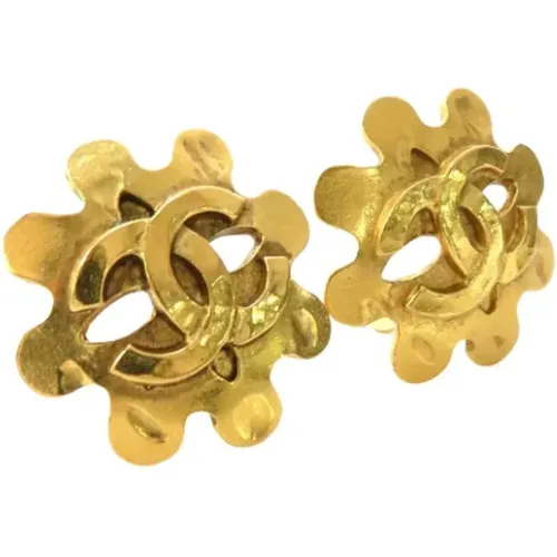 Pre-owned Gold Metal Earrings , female, Sizes: ONE SIZE - Chanel Vintage - Modalova