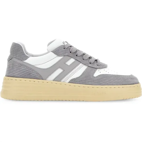 Grey Retro Style Sneakers , female, Sizes: 4 1/2 UK, 3 UK, 3 1/2 UK, 5 1/2 UK, 8 UK, 6 UK, 7 UK - Hogan - Modalova