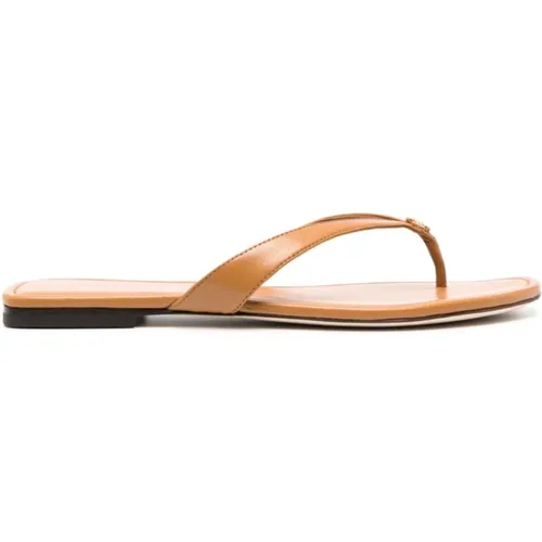 Classic Leather Flip Flop , female, Sizes: 4 UK - TORY BURCH - Modalova