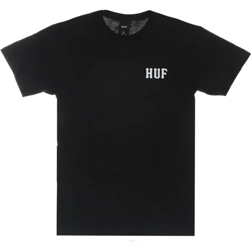 Klassisches Schwarzes Herren T-Shirt , Herren, Größe: XL - HUF - Modalova