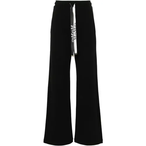 Baumwollmischung Gerade Bein Hose , Damen, Größe: L - Max Mara - Modalova