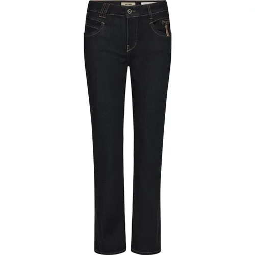 Naomi Deluxe Jeans Dark , female, Sizes: W28, W25, W31, W29, W32, W27, W26, W30, W24 - MOS MOSH - Modalova