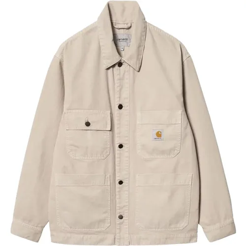 Garrison Coat in Cotton Twill , male, Sizes: S, L - Carhartt WIP - Modalova