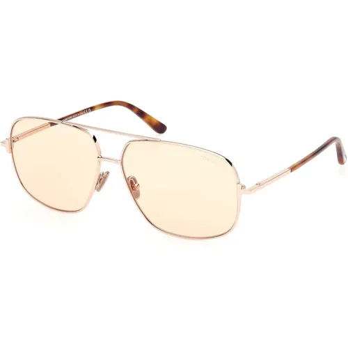 Rose Gold Cat Eye Sunglasses , unisex, Sizes: 62 MM - Tom Ford - Modalova