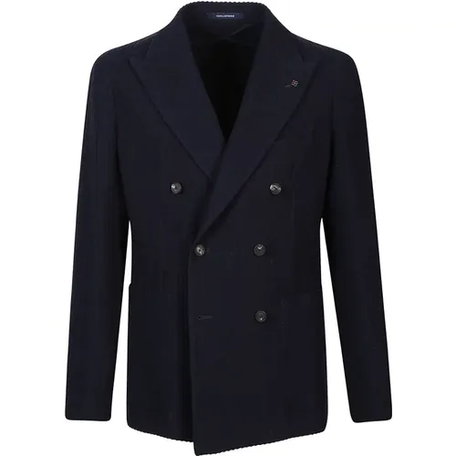 Blue Jacket , male, Sizes: L, M, 2XL - Tagliatore - Modalova