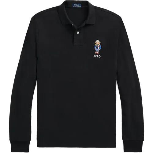 Timeless American Style Polo Bear Long Sleeve Polo , male, Sizes: S - Ralph Lauren - Modalova