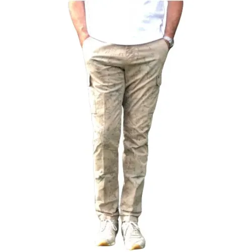 Floral Print Slim Fit Cargo Pants , male, Sizes: 3XL - Mason's - Modalova
