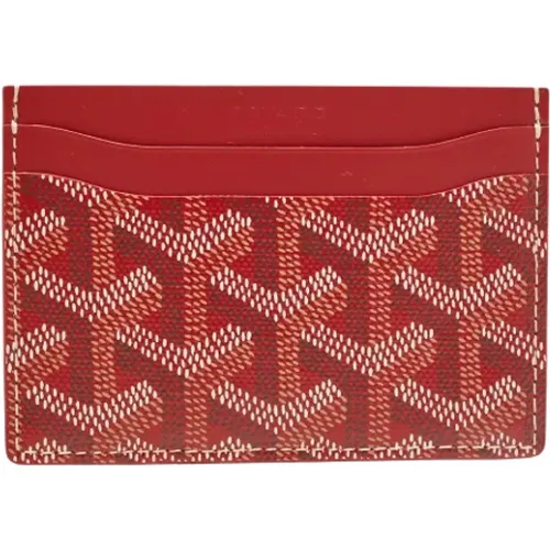 Pre-owned Coated canvas wallets , female, Sizes: ONE SIZE - Goyard Vintage - Modalova