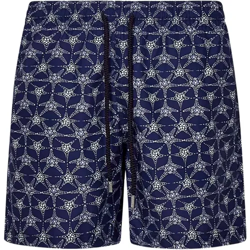 Blue Starfish Print Swimwear Ss24 , male, Sizes: M, XL, L, S, 2XL - Vilebrequin - Modalova