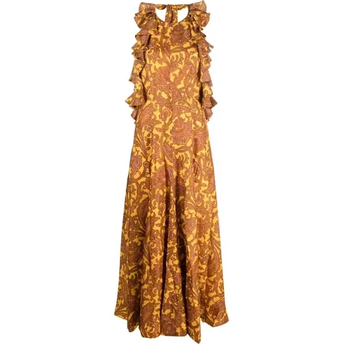 Silk maxi dress , female, Sizes: L - Zimmermann - Modalova