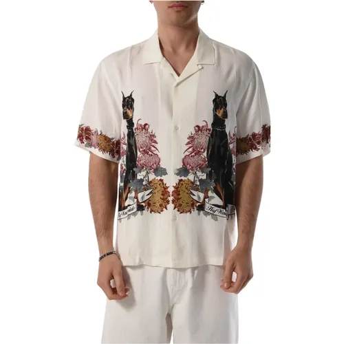 Relaxed Fit Rayon Shirt , male, Sizes: XL, S, M, L - HUF - Modalova