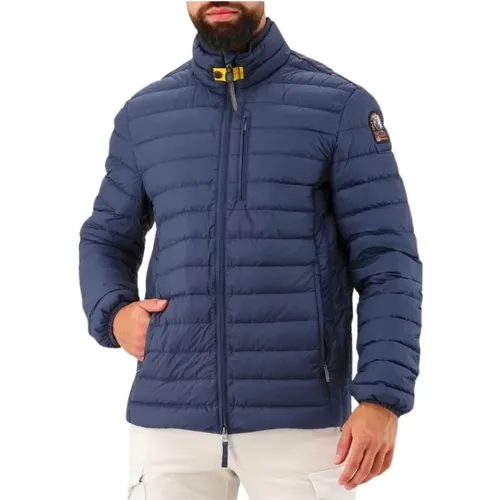 Blaue Daunenjacke Slim Fit , Herren, Größe: S - Parajumpers - Modalova