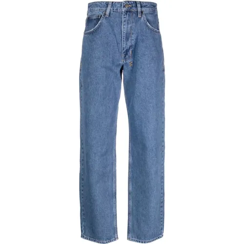 Hellblaue Denim Straight Leg Jeans , Damen, Größe: W30 - Ksubi - Modalova