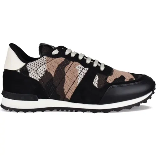 Rockrunner Camouflage Sneakers , Herren, Größe: 41 1/2 EU - Valentino Garavani - Modalova
