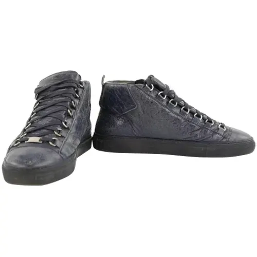 Pre-owned Leather sneakers , male, Sizes: 8 UK - Balenciaga Vintage - Modalova