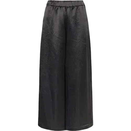 Acanto Satin Trousers - Straight Fit, Cropped Cut , female, Sizes: L, S, XS, M, XL - Max Mara - Modalova
