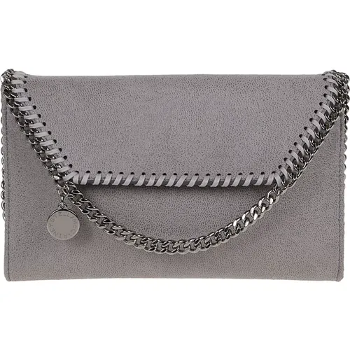 Grey Clutch Bag Falabella Style , female, Sizes: ONE SIZE - Stella Mccartney - Modalova