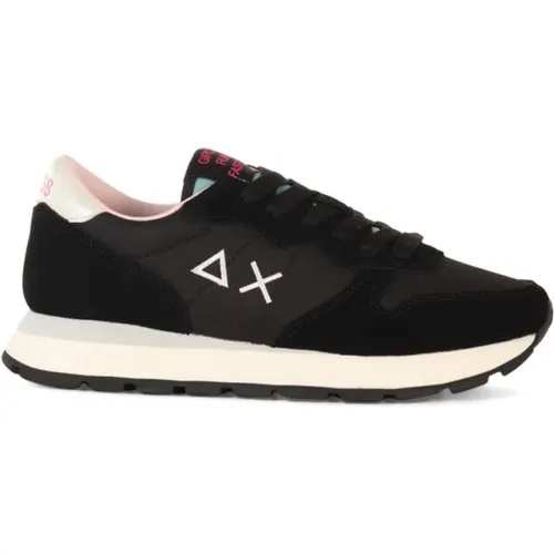 Stylish Leather Fabric Sneakers , female, Sizes: 2 UK, 4 UK, 3 UK, 6 UK, 5 UK - Sun68 - Modalova