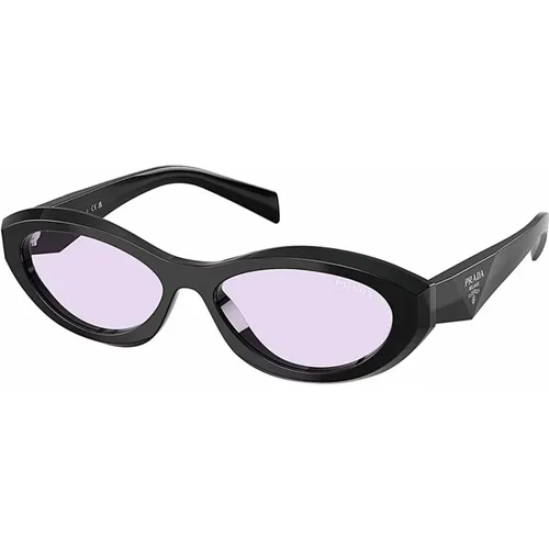 Stilvolle Sonnenbrille mit violetten Gläsern , unisex, Größe: 55 MM - Prada - Modalova