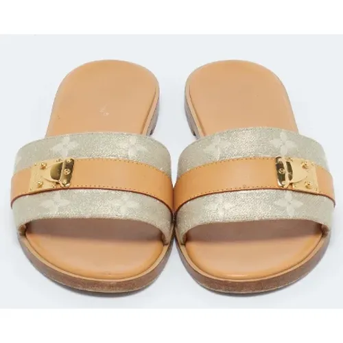 Pre-owned Fabric sandals , female, Sizes: 4 UK - Louis Vuitton Vintage - Modalova