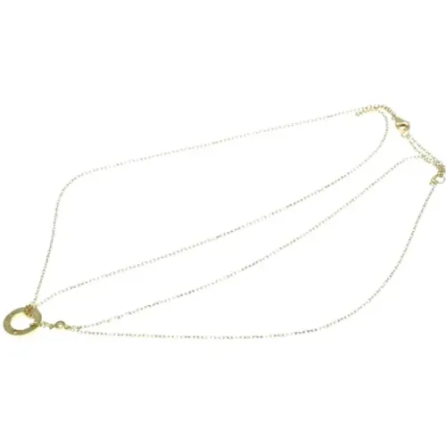 Pre-owned Gold necklaces , female, Sizes: ONE SIZE - Cartier Vintage - Modalova