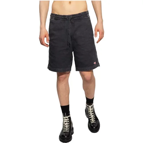 D-Boxy-Ne denim shorts , Herren, Größe: S - Diesel - Modalova