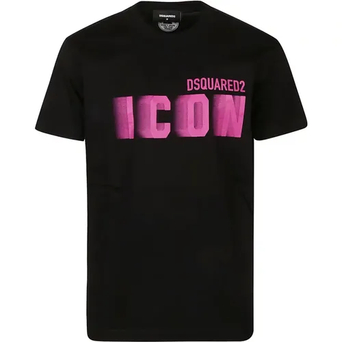 Cool Fit Icon Blur T-Shirt , Herren, Größe: XL - Dsquared2 - Modalova