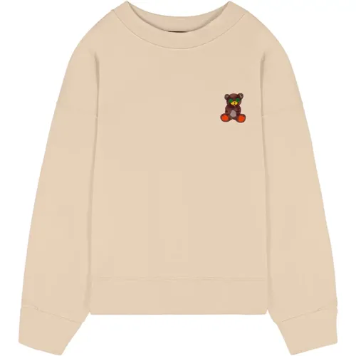 Ikonic Teddy Pullover,Iconic Teddy Sweatshirt in Sand - BARROW - Modalova