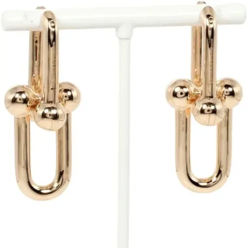 Pre-owned Rose Gold earrings , female, Sizes: ONE SIZE - Tiffany & Co. Pre-owned - Modalova
