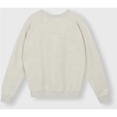 Icon Sweater - Soft White Melee , Damen, Größe: XL - 10Days - Modalova