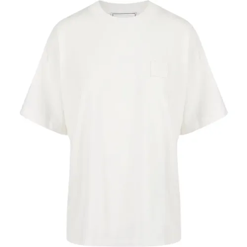 Baumwoll-Jersey Regular Fit T-Shirt , Damen, Größe: S - Iceberg - Modalova