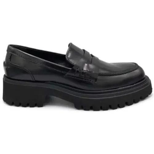 Calfskin Moccasin Rubber Sole , male, Sizes: 7 UK, 2 UK, 4 UK, 6 UK, 3 UK - Guglielmo Rotta - Modalova