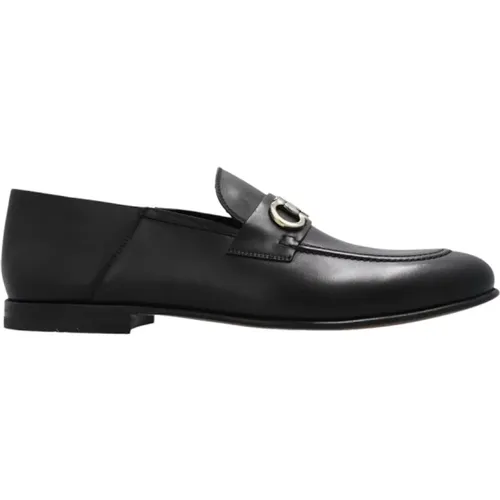 ‘Gin’ leather shoes , male, Sizes: 7 UK, 7 1/2 UK, 8 UK, 4 1/2 UK, 5 UK, 8 1/2 UK, 9 UK, 6 1/2 UK, 5 1/2 UK, 6 UK - Salvatore Ferragamo - Modalova