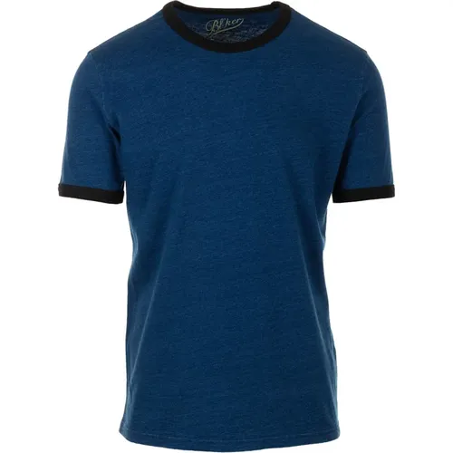 Blaue T-Shirts und Polos , Herren, Größe: XL - BL'KER - Modalova