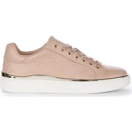 Peony Low Top Trainers in Nude , female, Sizes: 4 UK, 5 UK, 7 UK - Guess - Modalova