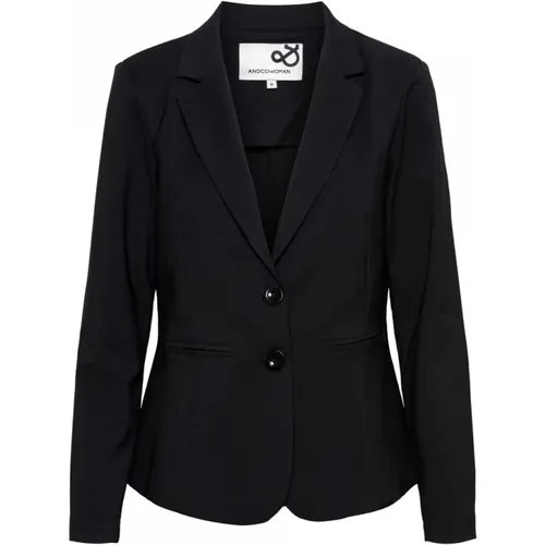 Komfort Twill Blazer , Damen, Größe: L - &Co Woman - Modalova