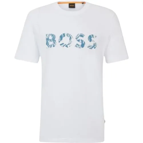 Herren Ocean T-Shirt , Herren, Größe: L - Hugo Boss - Modalova