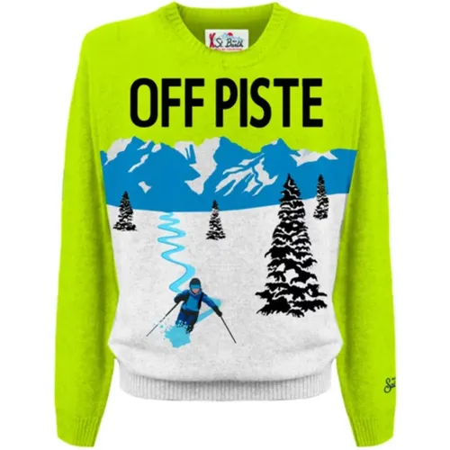 Off Piste Skier Crewneck Sweater - MC2 Saint Barth - Modalova