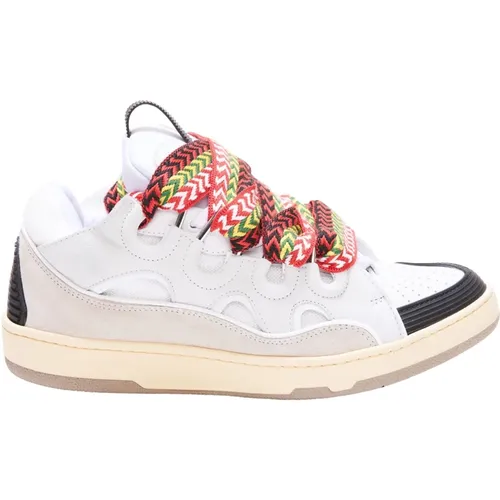 Weiße Leder Curb Sneakers Lanvin - Lanvin - Modalova