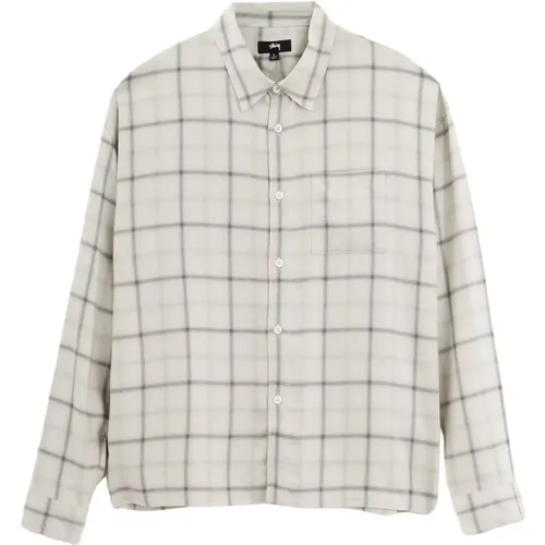 Shadow Plaid Rayon Hemd , Herren, Größe: XL - Stüssy - Modalova