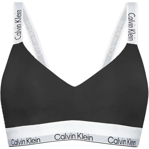 Schwarzer Eingelegter Gepolsterter BH - Calvin Klein - Modalova