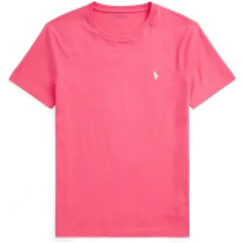 Rotes T-Shirt Klassischer Stil , Herren, Größe: L - Ralph Lauren - Modalova