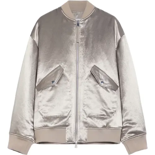 Oversized Bomber Jacket with Insulating Technology , female, Sizes: XS, S - Max Mara - Modalova