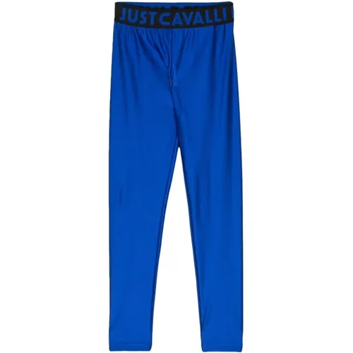 Blaue Leggings für Frauen , Damen, Größe: 2XS - Just Cavalli - Modalova