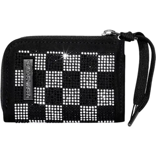 Schwarze Trinity Karierte Brieftasche , unisex, Größe: ONE Size - SPRAYGROUND - Modalova